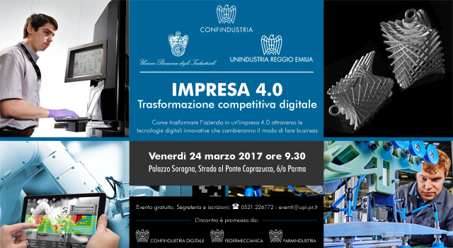 Presentazione di SMILE Digital Innovation Hub al convegno: “Impresa 4.0 – Trasformazione competitiva digitale”