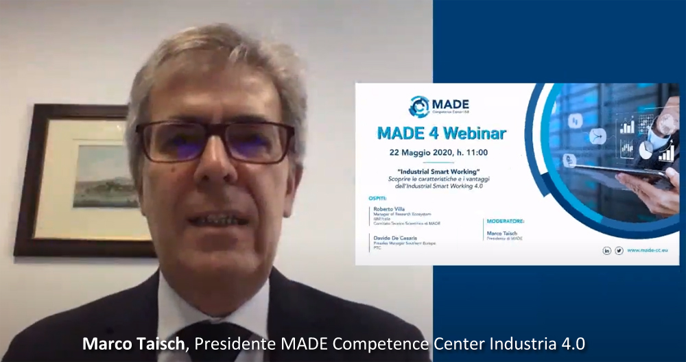 MADE 4 Webinar: “Industrial Smart Working”