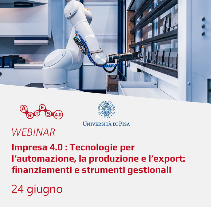 ARTES 4.0 Webinar: “Enterprise 4.0 – Technologies for automation, production and export”